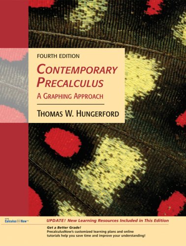 9780495189909: Contemporary Precalculus: A Graphing Approach, Media Update (with CD-ROM, Precalculusnow, Ilrn Tutorial, and Personal Tutor Printed Access Card)