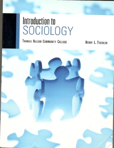 Stock image for Introduction to SOCIOLOGY (Thomas Nelson Community College) for sale by BookHolders