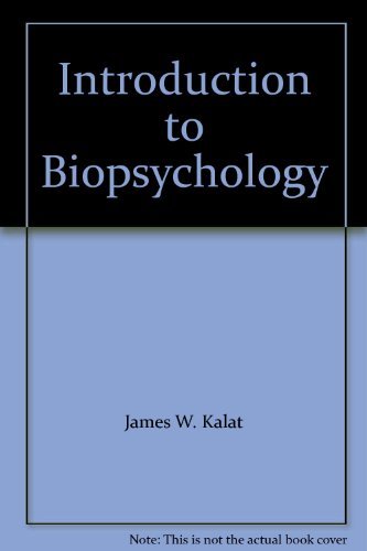 Stock image for Introduction to Biopsychology for sale by HPB-Red