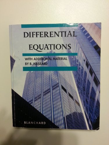 Beispielbild fr Differential Equations zum Verkauf von Bookmans