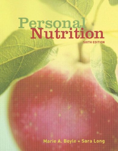 Beispielbild fr Personal Nutrition zum Verkauf von Solr Books