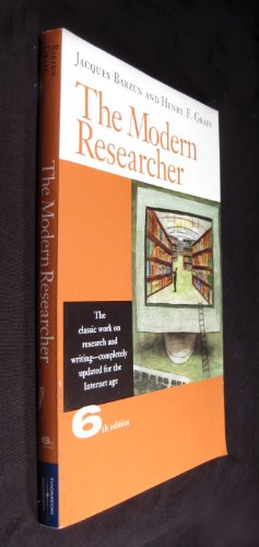 Stock image for The Modern Researcher for sale by HPB-Red