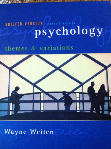 Imagen de archivo de Psychology : Themes and Variations a la venta por Better World Books