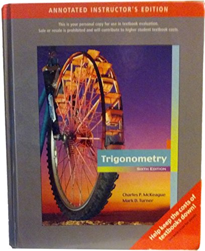 Beispielbild fr Trigonometry, 6th Edition zum Verkauf von HPB-Red