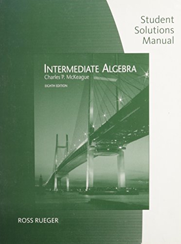 9780495382676: Intermediate Algebra Student Solutions Manual