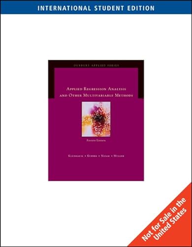 Beispielbild fr Applied Regression Analysis and Multivariable Methods zum Verkauf von ThriftBooks-Dallas