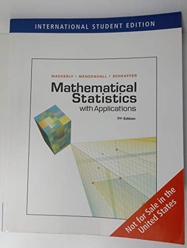 Imagen de archivo de Mathematical Statistics with Applications a la venta por medimops