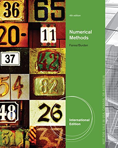 9780495385691: Numerical Methods