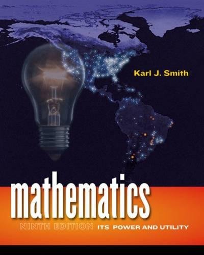 Stock image for Mathematics: Its Power and Utility (Available 2010 Titles Enhanced Web Assign) for sale by SecondSale
