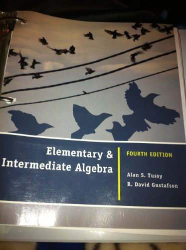 Stock image for Elementary and Intermediate Algebra for sale by Goodwill Books