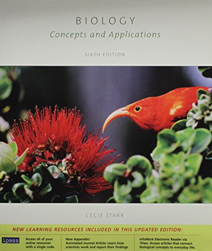 Stock image for Biology: Concepts and Applications, 6th edition for sale by HPB-Red