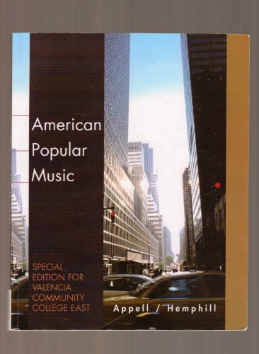 9780495466864: American Popular Music (Special Edition For Valencia Community College East)