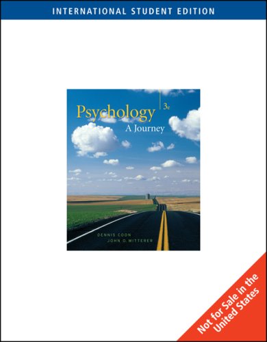 Psychology: A Journey: WITH Practice Exam AND Visual Guide : A Journey (with Practice Exam and Visual Guide) - Dennis Coon