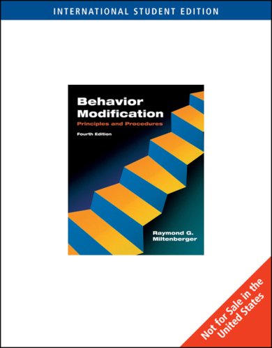 9780495500353: Behavior Modification (ISE): Principles and Procedures