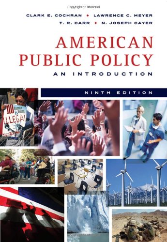 Beispielbild fr American Public Policy: An Introduction zum Verkauf von ThriftBooks-Atlanta