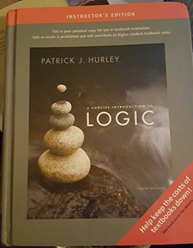 Stock image for A CONCISE INTRODUCTION TO LOGIC - INSTRUCTOR'S EDITION [Hardcover] for sale by ThriftBooks-Atlanta