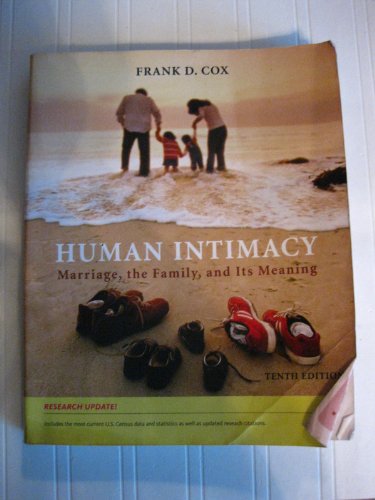 Beispielbild fr Human Intimacy: Marriage, the Family, and Its Meaning, Research Update zum Verkauf von BooksRun