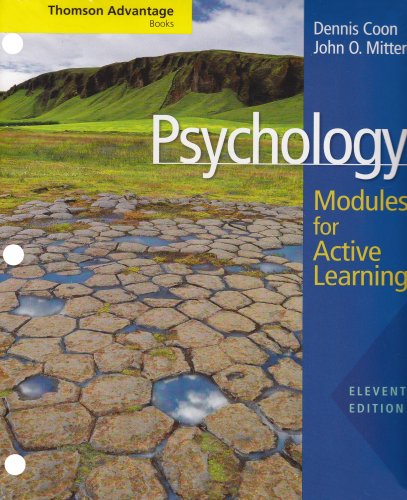 9780495504535: Cengage Advantage Books: Psychology: Modules for Active Learning with Concept Modules with Note-Taking and Practice Exams