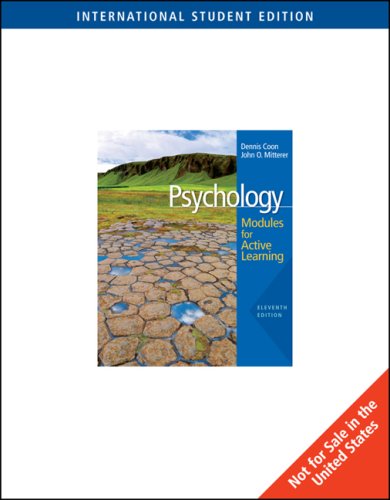 9780495504986: WITH Note-taking AND Practice Exams (Psychology: Modules for Active Learning with Concept Modules)