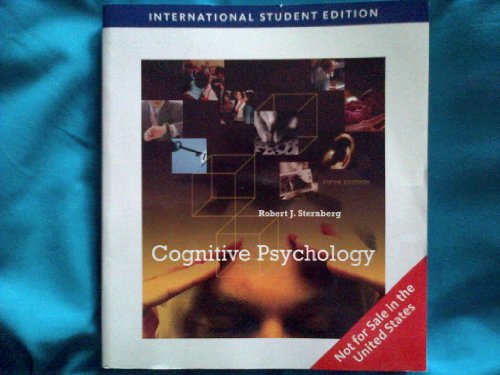 Imagen de archivo de Cognitive Psychology. Robert J. Sternberg a la venta por ThriftBooks-Dallas