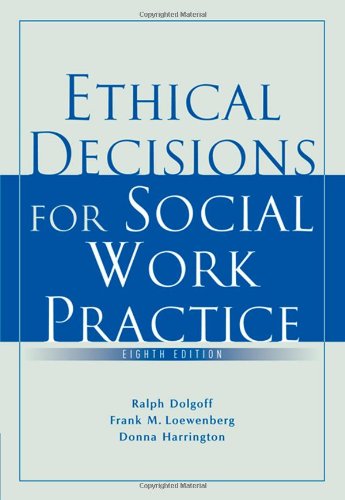 Beispielbild fr Ethical Decisions for Social Work Practice zum Verkauf von BooksRun