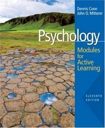 Beispielbild fr Concept Modules With Note Taking and Practice Exams: For Coon and Mitterer's Psychology: Modules for Active Learning [Paperback] Cochran, Claudia and Talbot, Shawn zum Verkauf von BennettBooksLtd