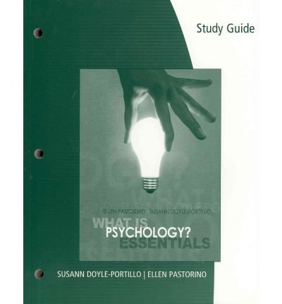 9780495507109: Study Guide for Pastorino/Doyle-Portillo's What Is Psychology?, 2nd