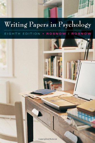 Imagen de archivo de Custom Enrichment Module: Writing Papers in Psychology (with Infotrac Printed Access Card) [With Infotrac] a la venta por ThriftBooks-Atlanta