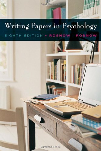 Stock image for Custom Enrichment Module: Writing Papers in Psychology (with Infotrac Printed Access Card) [With Infotrac] for sale by ThriftBooks-Atlanta