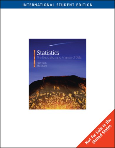 9780495552994: Statistics: The Exploration and Analysis of Data