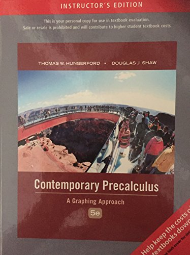 Stock image for Contemporary Precalculus (Annotated Instructor's) for sale by BookHolders