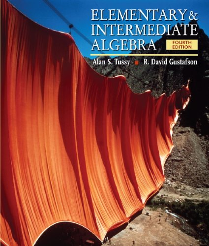 9780495554783: Elementary and Intermediate Algebra