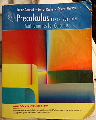 9780495557500: Precalculus, Enhanced Webassign Edition (Available 2010 Titles Enhanced Web Assign)