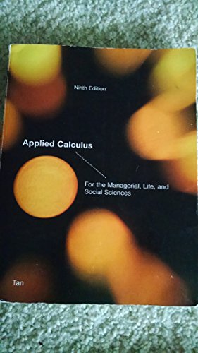 Stock image for Study Tabs for Tan's Applied Calculus for the Managerial, Life, and Social Sciences: A Brief Approach, 8th for sale by BookHolders