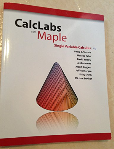 Stock image for CalcLabs with Maple for Stewart's Single Variable Calculus, 4th for sale by Revaluation Books