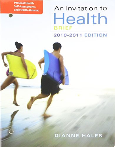 Stock image for Personal Health Self-Assessment/Health Almanac for Hales' An Invitation to Health, Brief Edition, 2010-2011 Edition for sale by BookHolders