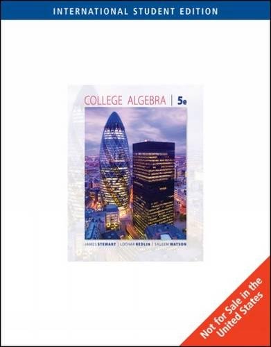 9780495565321: College Algebra, International Edition