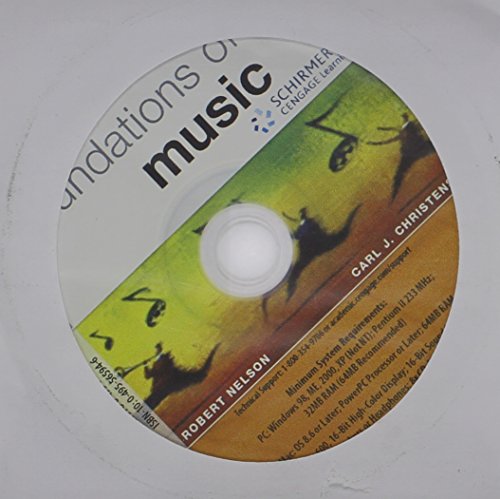 CD-ROM for Nelson/Christensen's Foundations of Music, 7th (9780495565949) by Nelson, Robert; Christensen, Carl J.