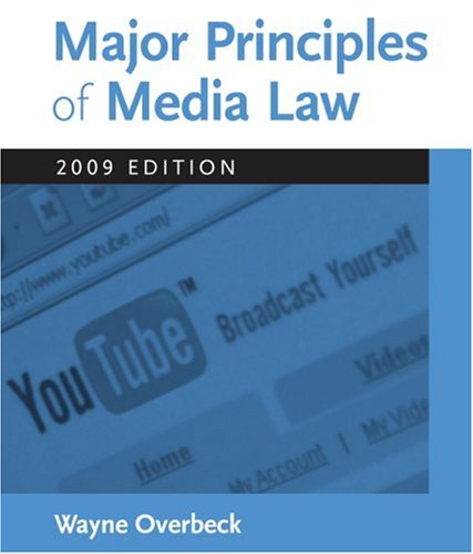 Imagen de archivo de Major Principles of Media Law a la venta por ThriftBooks-Dallas