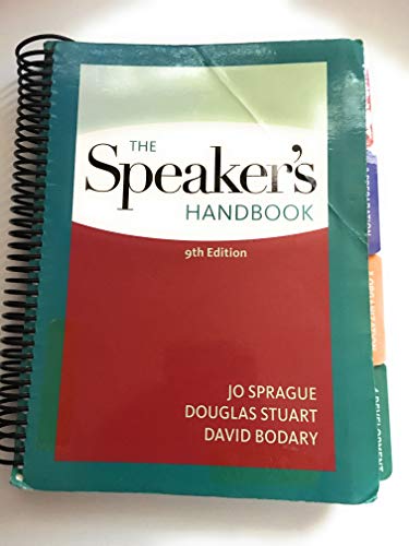 Beispielbild fr The Speaker's Handbook zum Verkauf von Better World Books