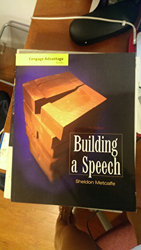 Imagen de archivo de Building a Speech a la venta por ThriftBooks-Dallas