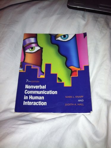 Beispielbild fr Nonverbal Communication in Human Interaction zum Verkauf von BooksRun