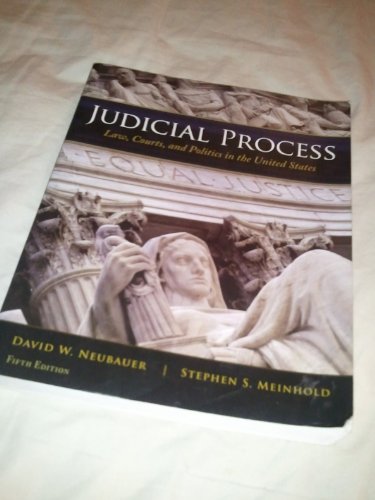 Imagen de archivo de Judicial Process: Law, Courts, and Politics in the United States a la venta por ThriftBooks-Dallas