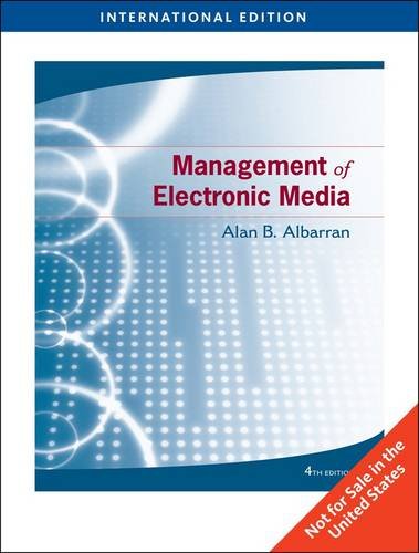 9780495571377: Management of Electronic Media, International Edition