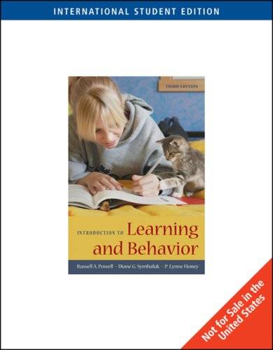 9780495595328: Introduction to Learning and Behavior