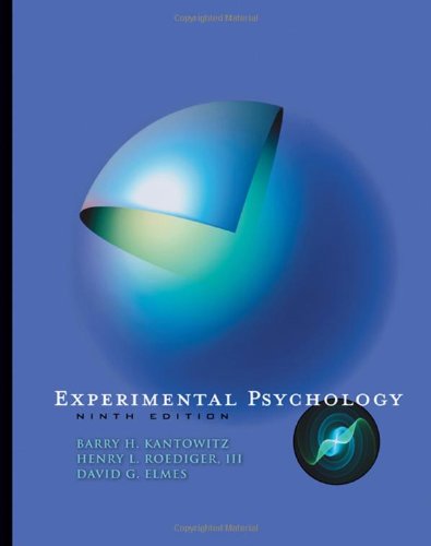 9780495595335: Experimental Psychology
