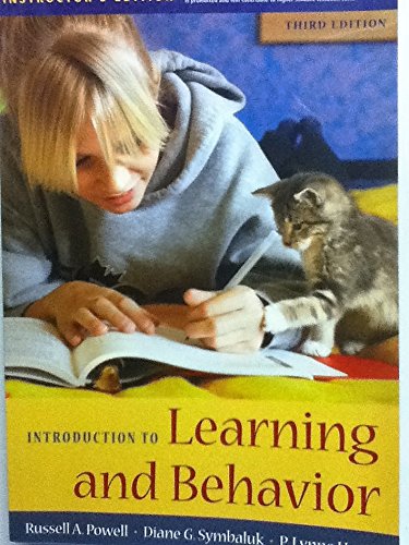 Image d'archives pour Introduction to Learning and Behavior Instructor's Third Edition mis en vente par BookHolders