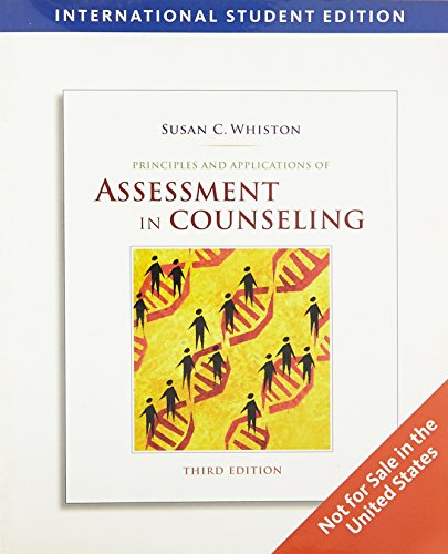 Stock image for Principles and Applications of Assessment in Counseling ( International Student Edition) for sale by ThriftBooks-Dallas