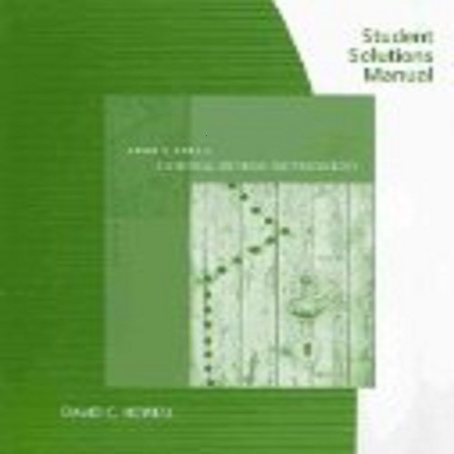 9780495597889: Student Solutions Manual for Howell S Statistical Methods for Psychology, 7th