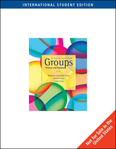 Imagen de archivo de Groups : Process and Practice a la venta por Better World Books